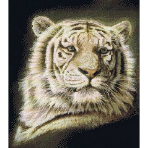 画像1: Kustom Krafts 図案（チャート） - Portrait of a White Tiger (1)