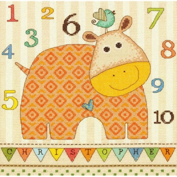 画像1: Dimensions -  Baby Hugs - Baby Hippo 123 (1)