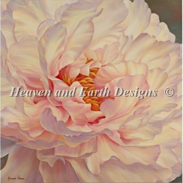 画像1: HAED(Heaven And Earth Designs) - Peony Petals 25ctクロスステッチ キット (1)