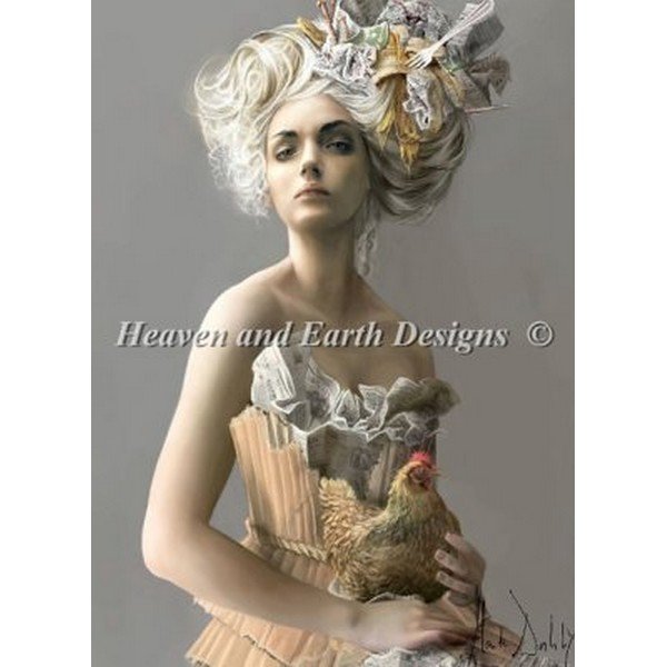 画像1: クロスステッチHAED(Heaven and Earth Designs)図案（チャート） -Marta Dahlig - Glamour (1)