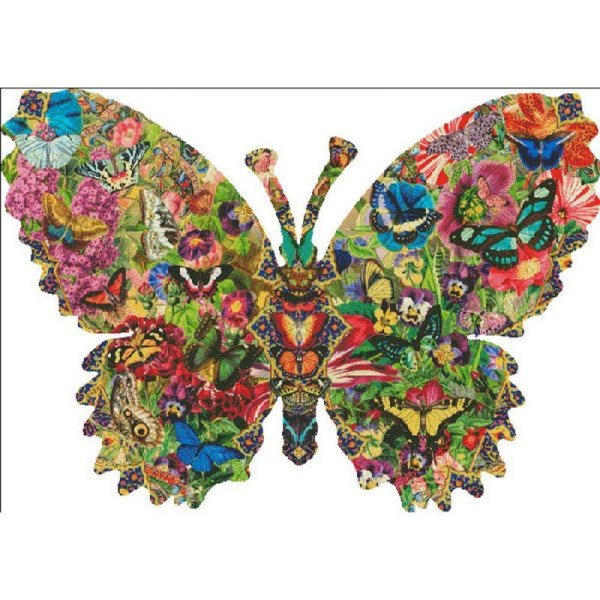 画像1: Butterfly Menagerie クロスステッチHAED(Heaven and Earth Designs)図案（チャート） (1)