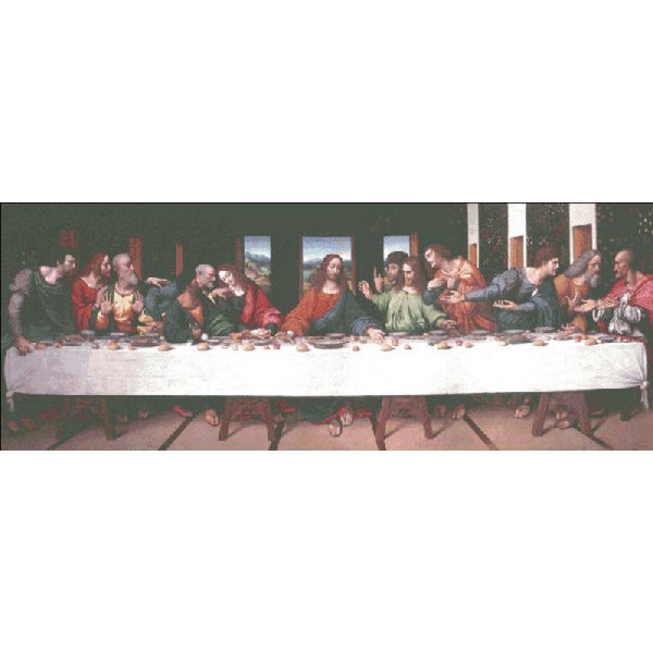 画像1: クロスステッチ キット[HAEDレギュラー] Giampietrino Last Supper（最後の晩餐） 25ct -Heaven and Earth Designs (1)