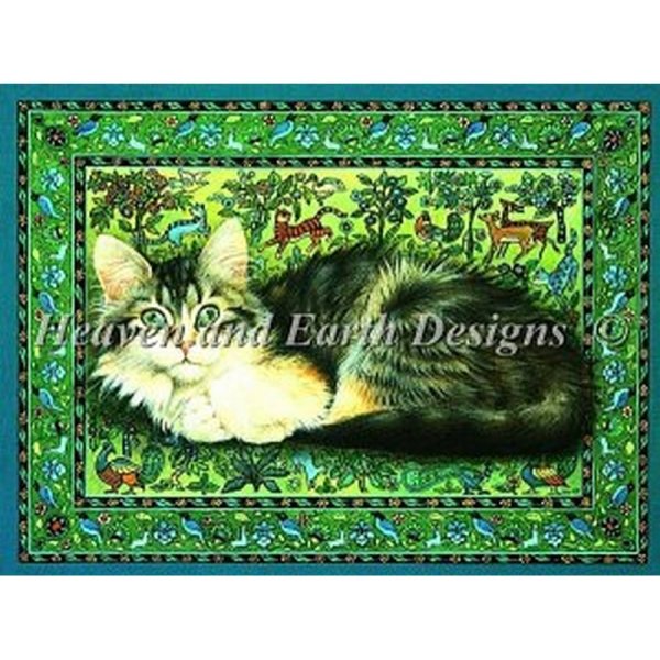 画像1: HAED(Heaven and Earth Designs)-Agneath and the Persian Cats 25ct クロスステッチ キット (1)