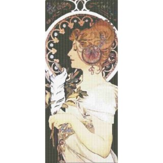 Cross Stitch Collectibles 図案（チャート） - Mucha（ミュシャ