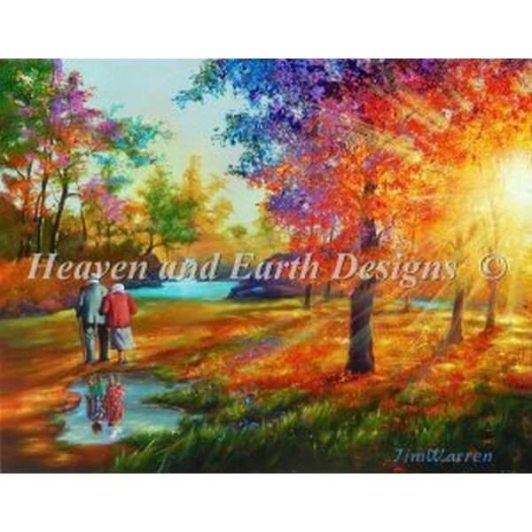 画像1: クロスステッチ 図案[HAEDレギュラー] Childhood Sweethearts - Heaven And Earth Designs (1)