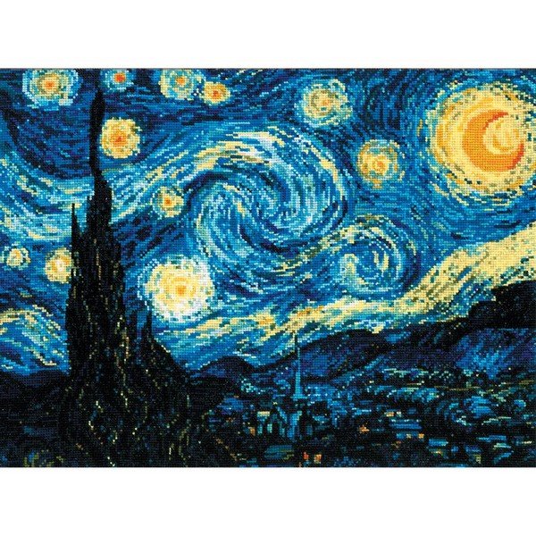 画像1: Riolis（リオリス） - Diverse - Starry Night After Van Gogh's Paintingゴッホ  クロスステッチ キット (1)