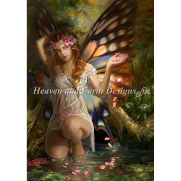 画像1: Rose Petals-HAED(Heaven and Earth Designs)クロスステッチ図案 (1)