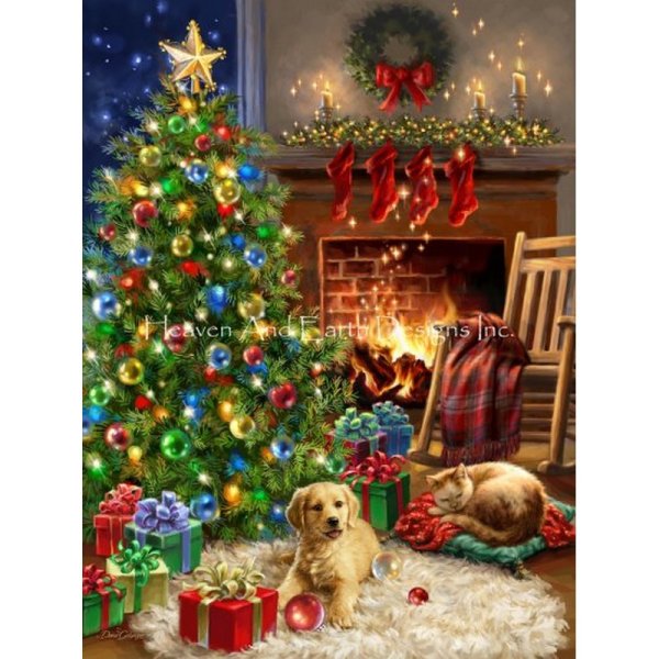 画像1: クロスステッチ キット[HAEDレギュラー] -Cozy Christmas DG 25ct - Heaven and Earth Designs (1)