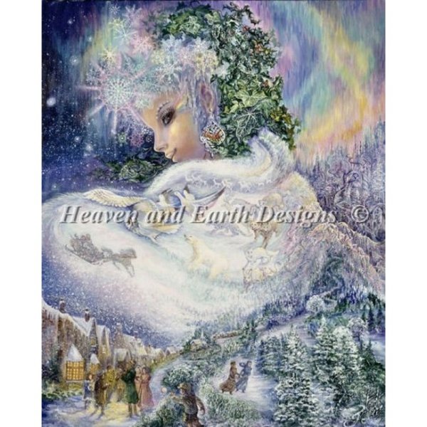 画像1: クロスステッチ キットMini Snow Queen 25ct -HAED(Heaven and Earth Designs) (1)