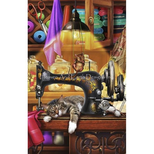 画像1: クロスステッチ キット QS Ye Olde Craft Room 25ct -HAED(Heaven And Earth Designs)  (1)