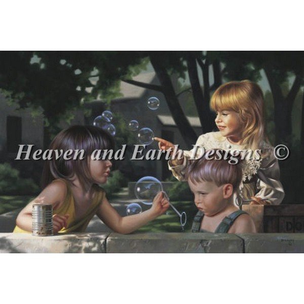 画像1: クロスステッチ図案Bubbles BB-HAED(Heaven and Earth Designs) (1)