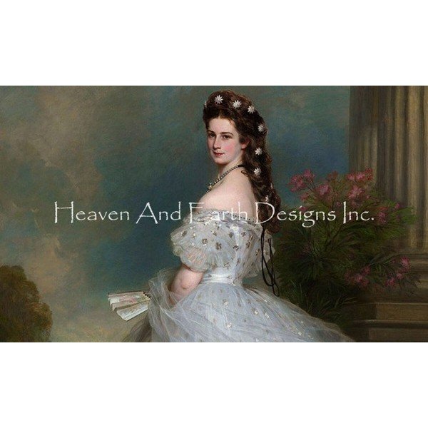 画像1: クロスステッチ図案  Empress Elizabeth - HAED(Heaven and Earth Designs) (1)