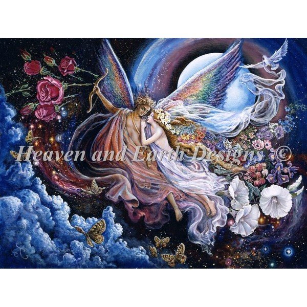 画像1: クロスステッチ図案  Eros And Psyche JW-  HAED(Heaven and Earth Designs) (1)