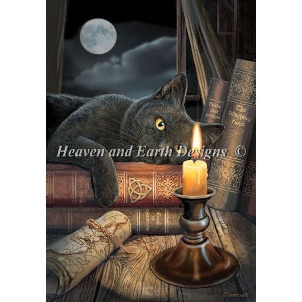 画像1: クロスステッチ キット[HAEDミニ] Mini The Witching Hour LP 25ct -Heaven and Earth Designs (1)