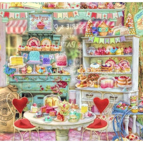 画像1: クロスステッチ図案[HAED QS] QS Little Cake Shop - Heaven and Earth Designs (1)