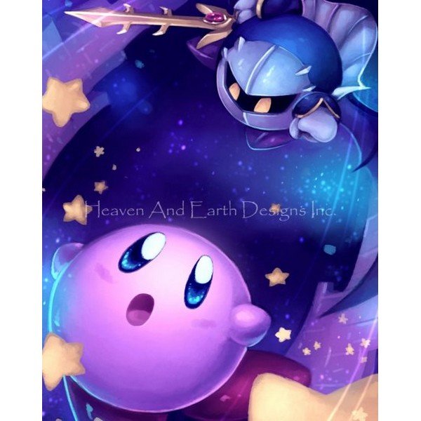 画像1: クロスステッチ キット[HAEDレギュラー]Kirbyカービィ 25ct -Heaven and Earth Designs (1)
