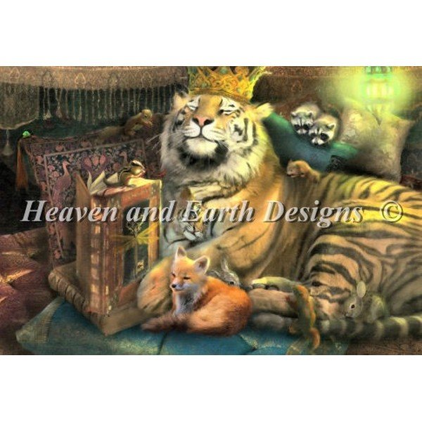 画像1: クロスステッチ キットKing Coda Story Teller25ct -HAED(Heaven and Earth Designs) (1)