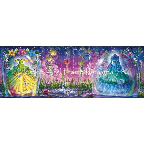 画像1: クロスステッチキット[HAEDレギュラー]Magic Pond 25ct - Heaven and Earth Designs  (1)
