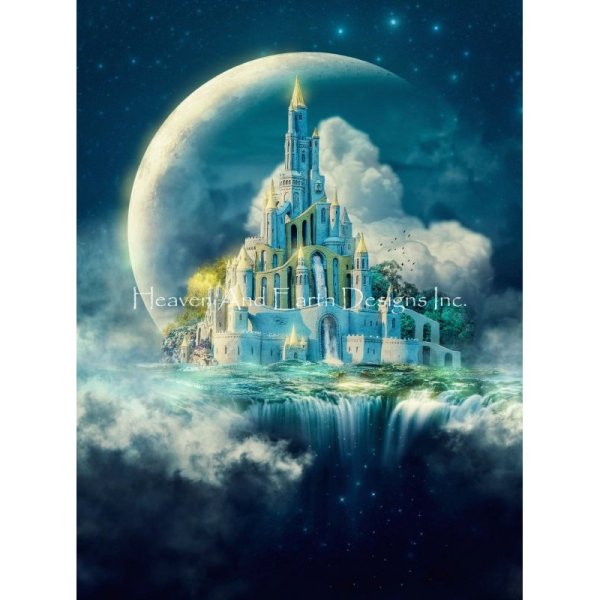 画像1: クロスステッチ キット[HAEDミニ] Mini Moon Castle 18ct -Heaven and Earth Designs  (1)