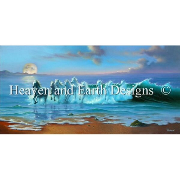 画像1: クロスステッチ キット[HAEDレギュラー] Night Moves 25ct -Heaven and Earth Designs  (1)