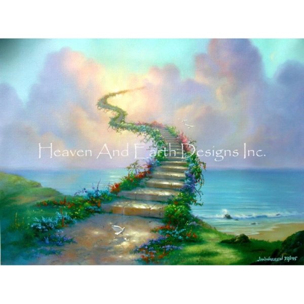 画像1: クロスステッチ 図案[HAEDミニ] Mini Stairway To Heaven-Heaven and Earth Designs (1)