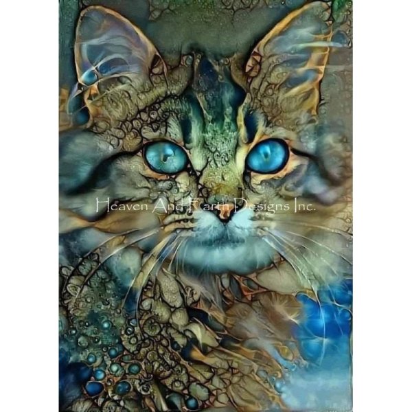 画像1: クロスステッチ 図案[HAEDミニ] Mini Catty Cat-Heaven and Earth Designs (1)