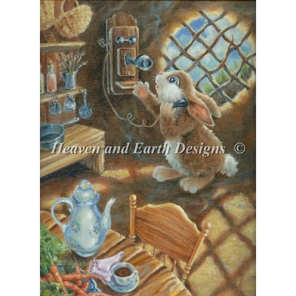 画像1: クロスステッチ キット[HAEDレギュラー] Easter Bunny25ct -Heaven and Earth Designs  (1)