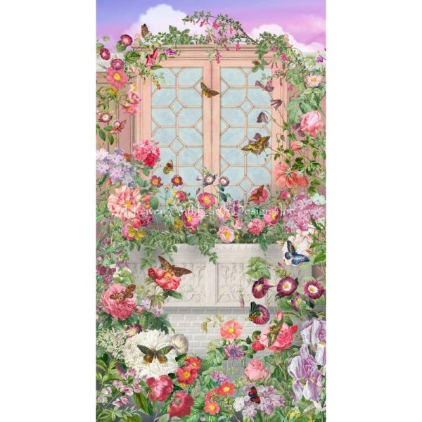 画像1: クロスステッチ キット[HAEDレギュラー] My Pink Garden 25ct -Heaven and Earth Designs  (1)