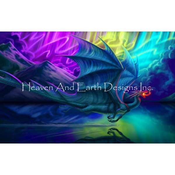 画像1: クロスステッチ 図案[HAEDレギュラー]  Aurora Dragon-Heaven and Earth Designs (1)
