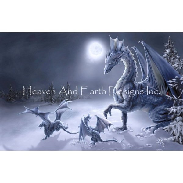 画像1: クロスステッチ キット[HAEDミニ] Mini Snow Day 25ct -Heaven and Earth Designs  (1)