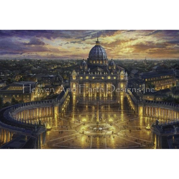 画像1: クロスステッチ キット[HAEDレギュラー] Vatican Sunset 25ct -Heaven and Earth Designs (1)