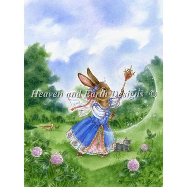 画像1: クロスステッチ キット[HAEDミニ] Mini Clover Princess 25ct -Heaven and Earth Designs  (1)