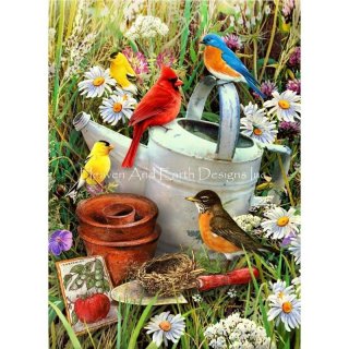 ペルミンクロスステッチキット Beiderwand-鳥と動物