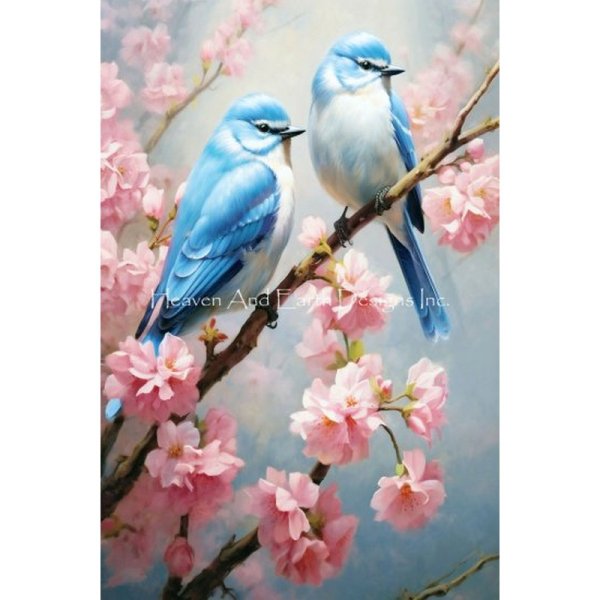 画像1: クロスステッチ キット[HAEDレギュラー]Chinese Songbirds- 25ct -Heaven and Earth Designs (1)