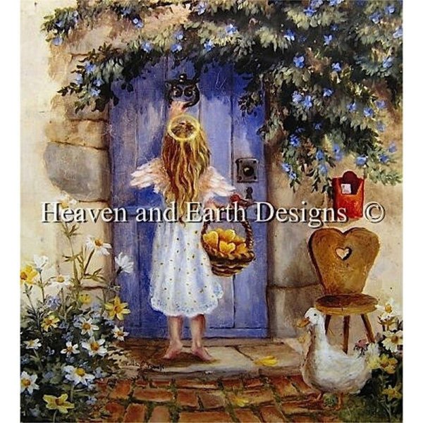 画像1: クロスステッチ キット[HAEDレギュラー] Angel at The Door 25ct -Heaven and Earth Designs (1)
