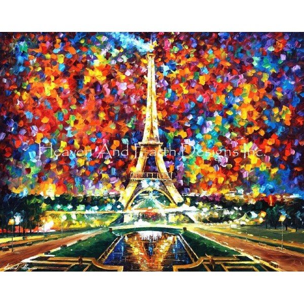 画像1: クロスステッチ キット[HAEDミニ] Mini Paris Of My Dreams 18ct -Heaven and Earth Designs  (1)