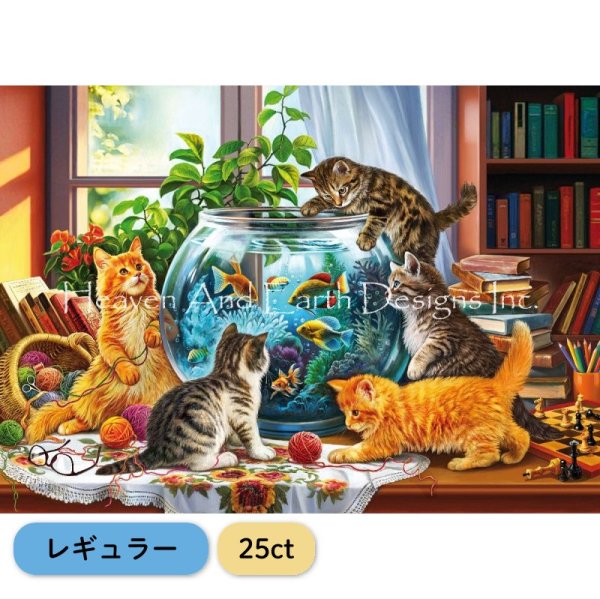 クロスステッチキット・図案 Fluffy Pranksters [レギュラー