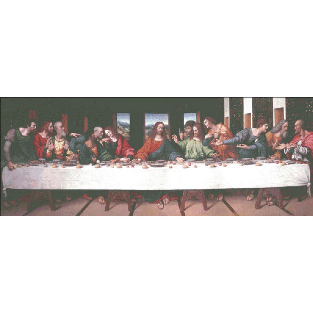 クロスステッチ キット[HAEDレギュラー] Giampietrino Last Supper（最後の晩餐） 25ct -Heaven and  Earth Designs