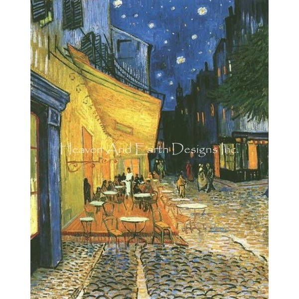 クロスステッチ キット[HAED]Mini Cafe Terrace On The Place(ゴッホ）25ct - Heaven and Earth  Designs