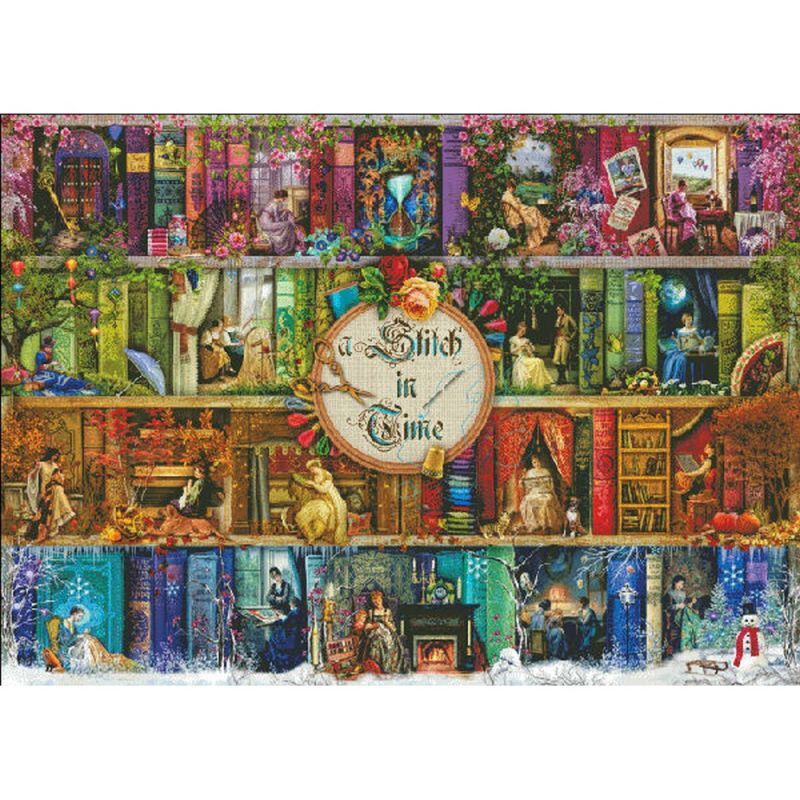 クロスステッチキット[HAEDマックスカラー] A Stitch In Time Max Color 25ct 布＋糸（図案なし）- Heaven  and Earth Designs