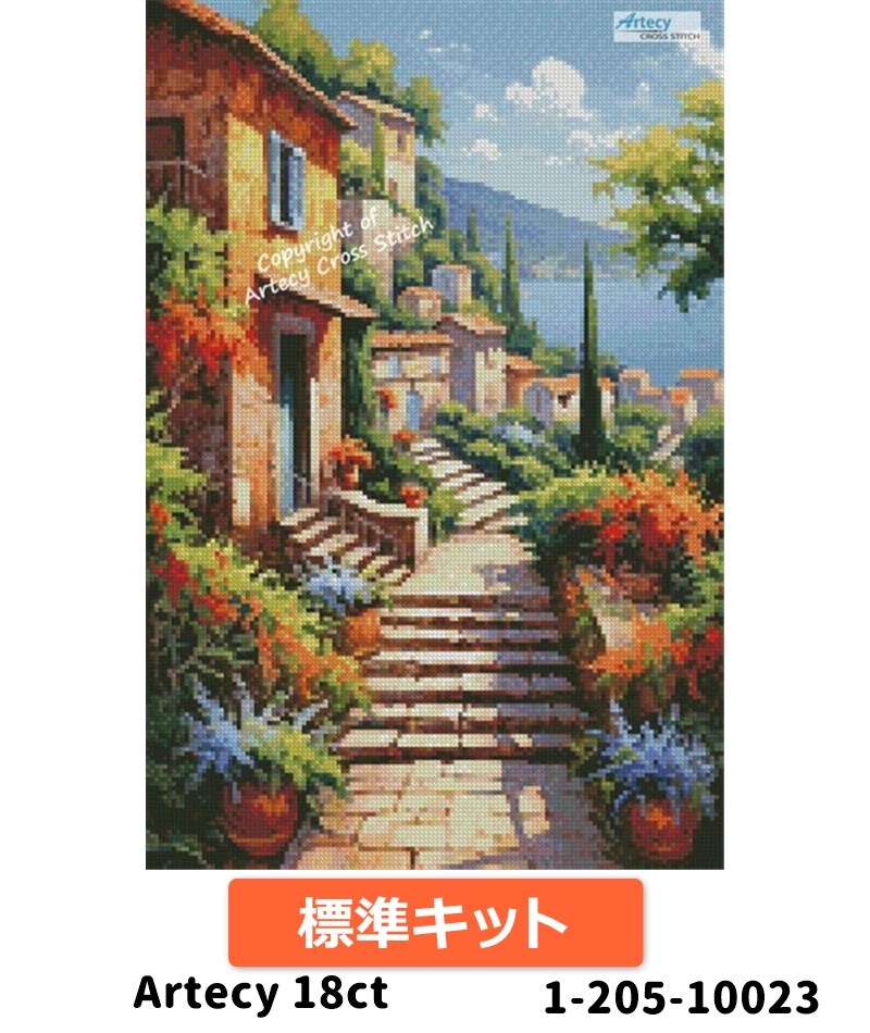 クロスステッチキットMini European View 18ct 標準キット - Artecy