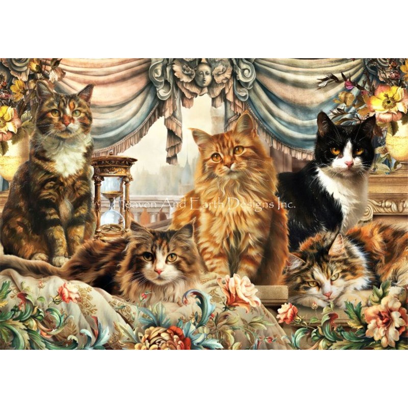 クロスステッチ キット[HAEDレギュラー][28ct][標準キット]Cat House - Heaven and Earth Designs(HAED) 